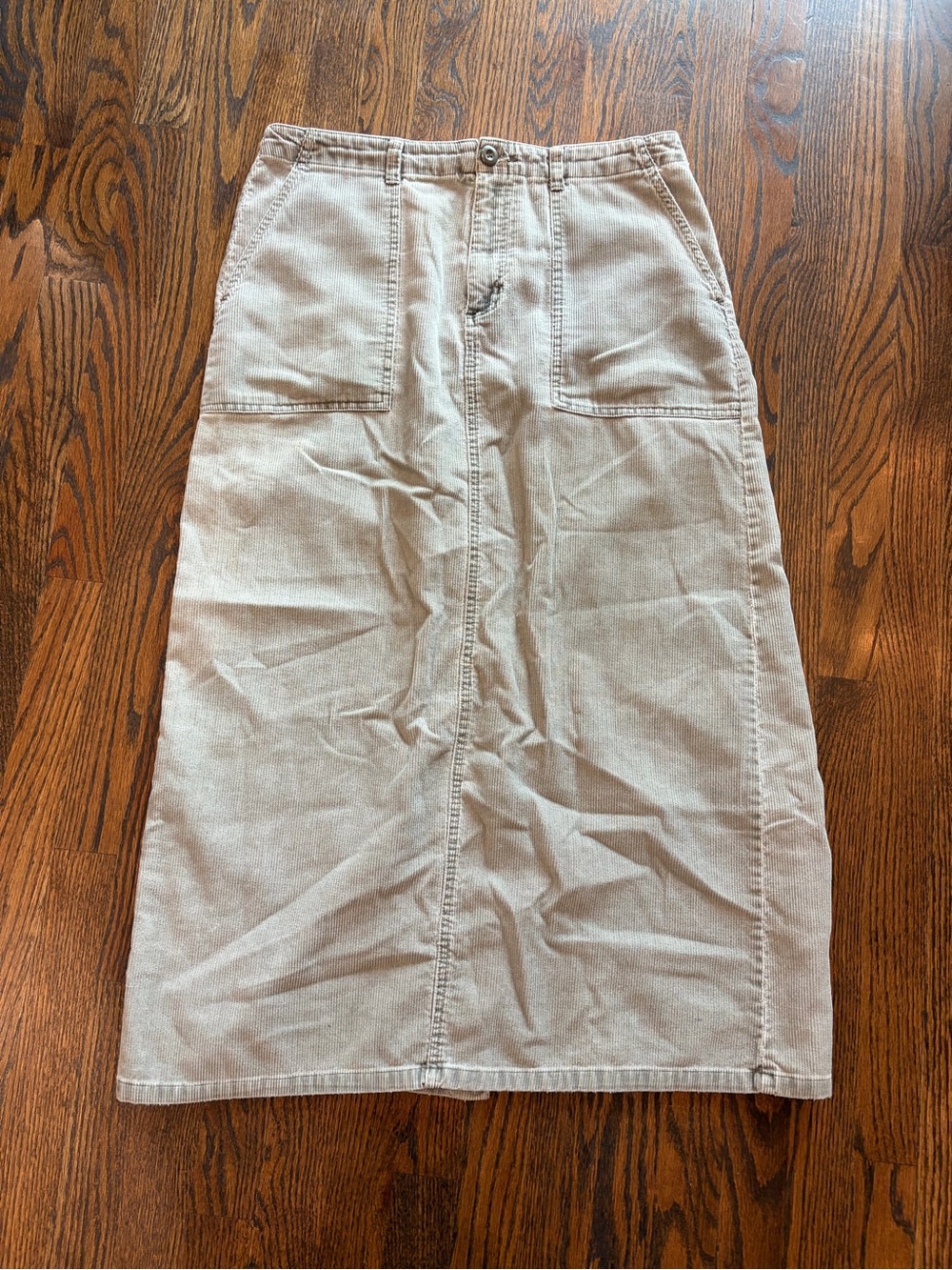 G.H. BASS & CO. Vintage Tan Corduroy Maxi Skirt